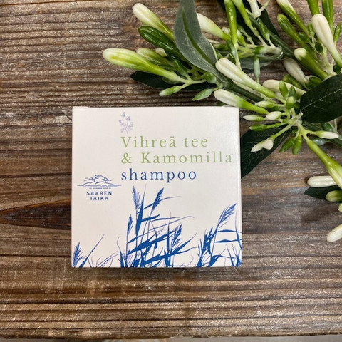 VIHREÄ TEE & KAMOMILLA SHAMPOO, PALA 100g