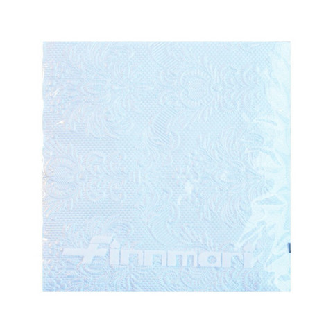 SERVETTI,  ELEGANCE  25 X 25CM, VAALEANSININEN