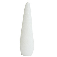 KARTIO KYNTTILÄ,  KIMALTAVA VALKOINEN, 24cm
