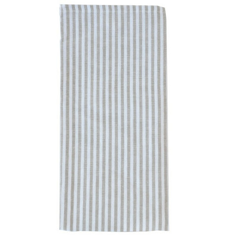 KEITTIÖPYYHELIINA, BEIGE-VALKORAITAINEN 50x70cm