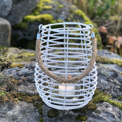 LYHTY, VALKOINEN ROTTINKIA 23cm