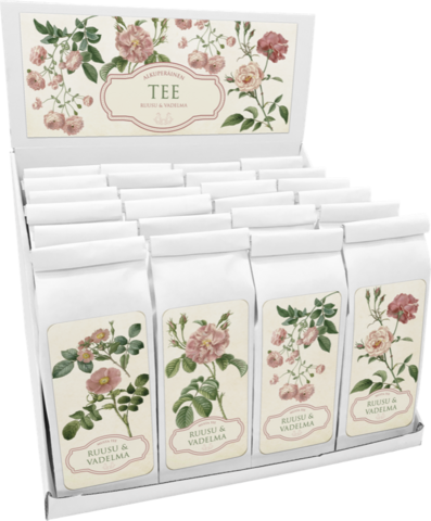 MUSTA AROMITEE, RUUSU & VADELMA 100g