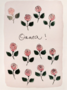 KORTTI, vaaleanpunaiset ruusut, ONNEA 2-osainen