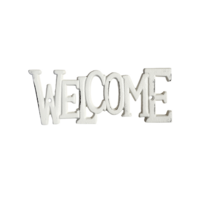WELCOME-KYLTTI, ANTIIKIN KERMANVALKOINEN 23,5cm