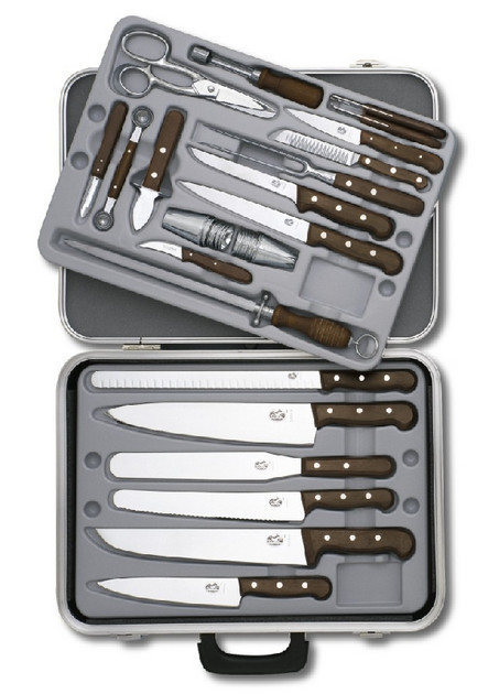 Victorinox Forschner 46047 Culinary Set, 7-Piece, Rosewood Handles, with  Canvas Case