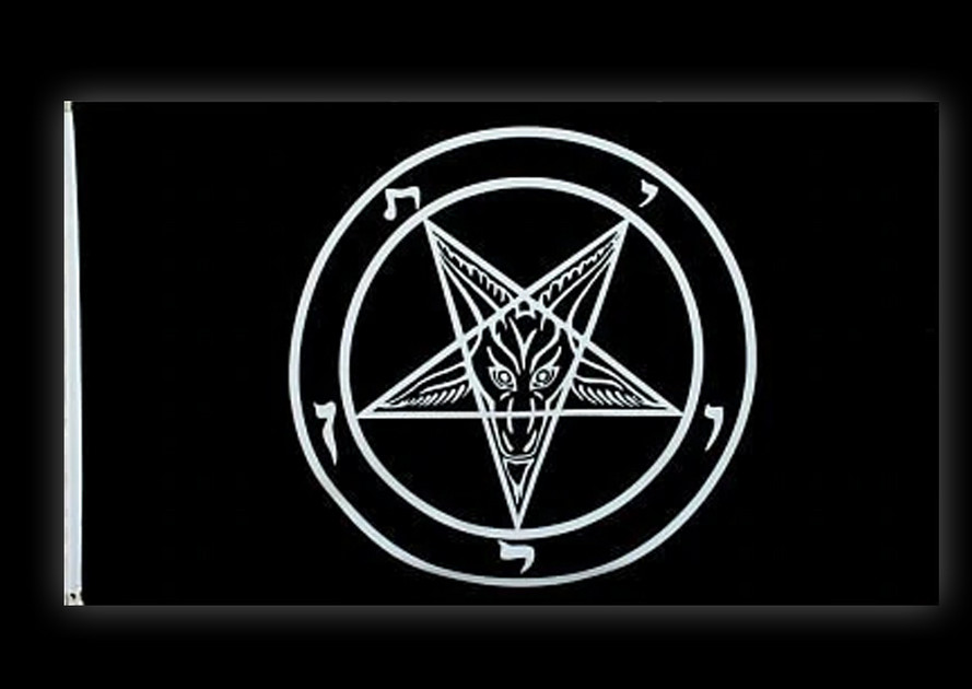 Pentagram flag - Horror-Shop verkkokauppa