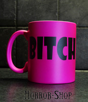 Neon pink BITCH -mug