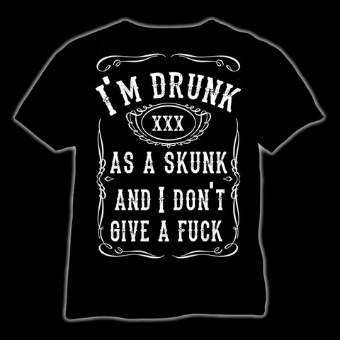 Drunk as a skunk (T-shirt, Ladyfit & Tanktop)