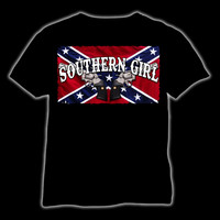 Southern Girl, black (T-shirt, Ladyfit & Tanktop)