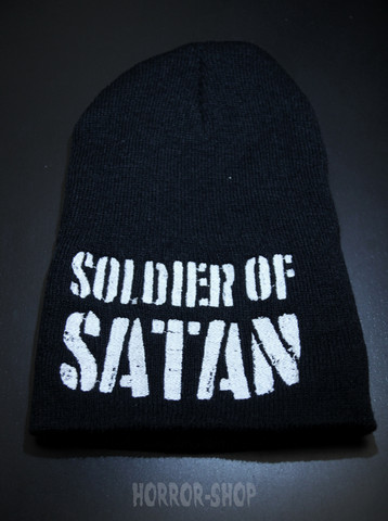 Soldier of Satan, black with white embroydery
