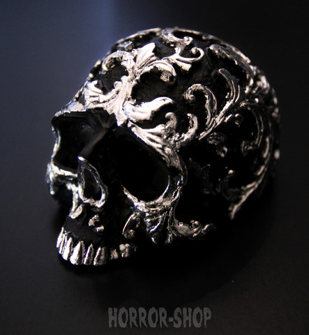 Silver plated skull