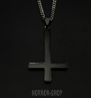 Black inverted cross