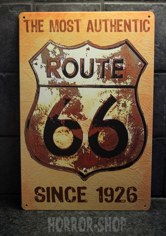 Route 66 most authentic -sign