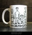 Mom Dad Me and Satan -mug