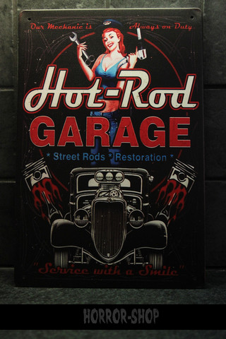 Hot Rod Garage -kyltti
