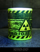 Caution Radioactive (muki) neonkeltainen