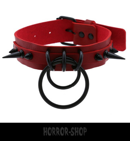 Red Devil Choker with two ring
