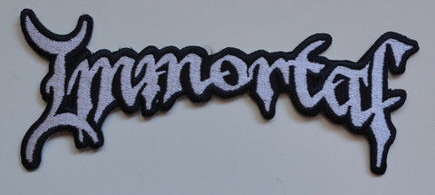 Immortal logo kangasmerkki