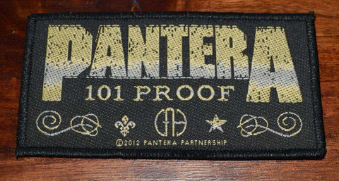 PANTERA 101 PROOF - kangasmerkki