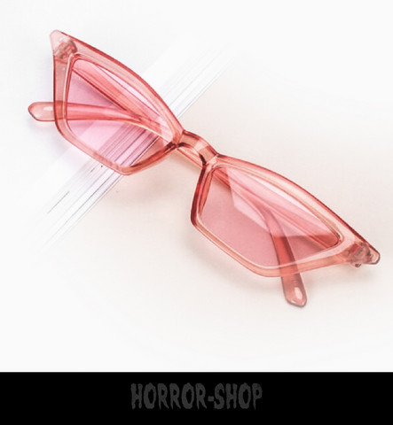 Pink retro cat eye sunglasses