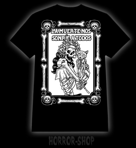 La muerte nos sonrie a todos t-paita