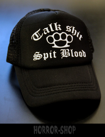 Talk shit, Spit blood trucker cap