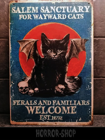 Salem Cat peltikyltti 20cm * 30cm