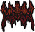 WATAIN Flaming Logo kangasmerkki ISO
