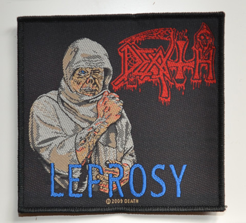 DEATH Leprosy kangasmerkki