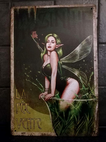 Absinthe La Fée Verte peltikyltti 20cm * 30cm
