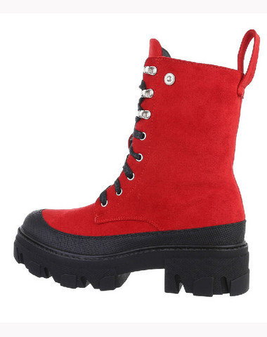 Boots, red with fatbottom
