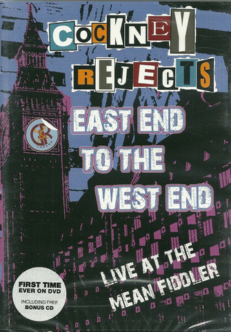 East End to the West End: Cockney Rejects Live at the Mean Fiddler (DVD, new)