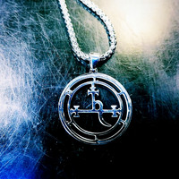 Lilith Sigil necklace, silver coloured