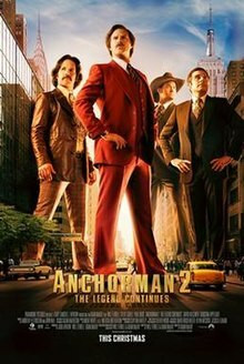 Anchorman 2: The Legend Continues (DVD, used)