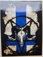 Suomi Finland Satanas vinyl sticker