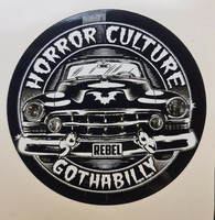Horror Culture Gothabilly vinyl sticker
