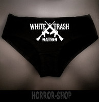 White trash nation Hipsters with white print