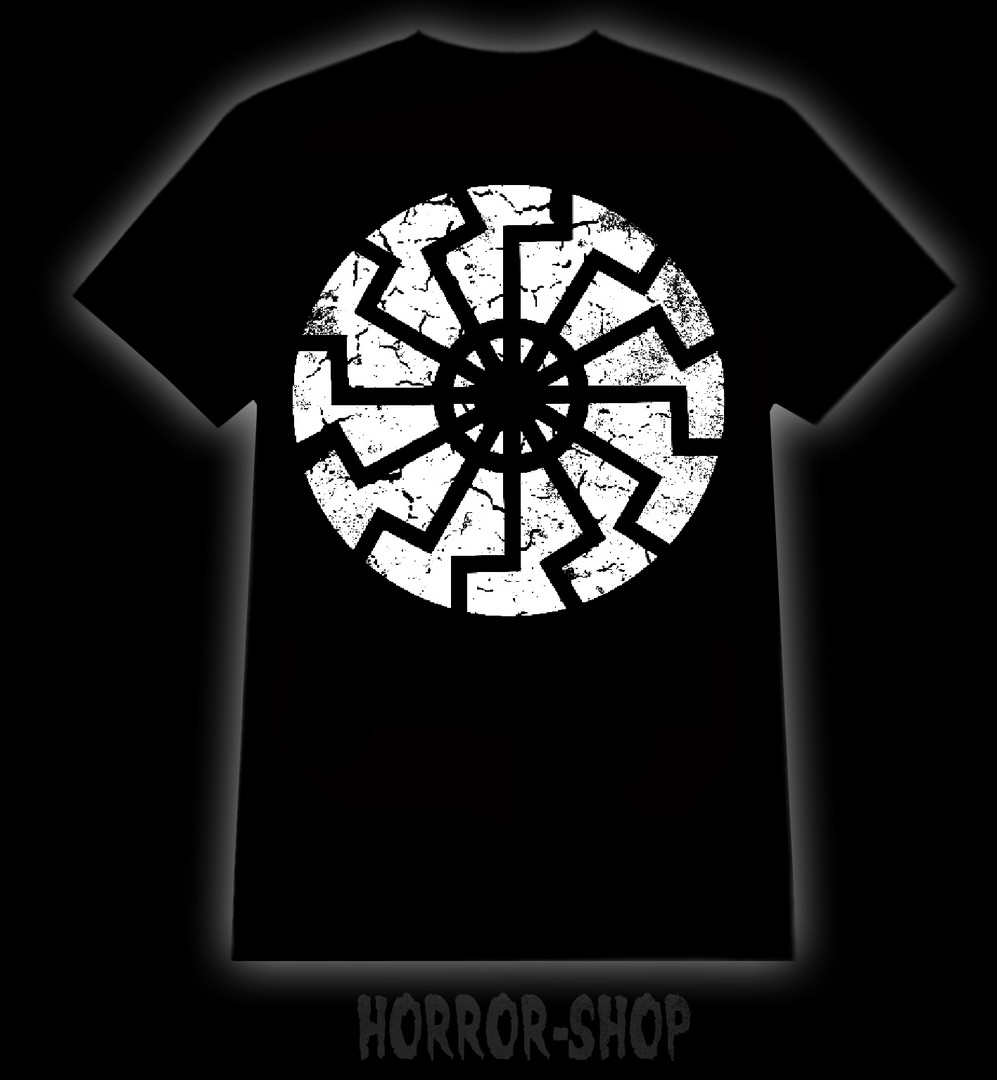 Schwarze Sonne T-shirt - Horror-Shop verkkokauppa