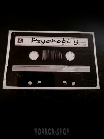 Psychobilly C-cass vinyl sticker