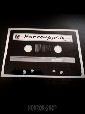 Horrorpunk C-cass vinyl sticker