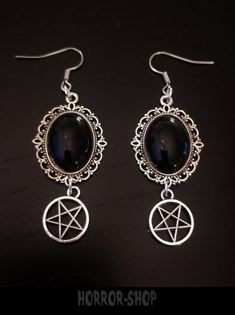 Satanic earrings deals