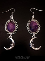 Amethyst moon - earrings