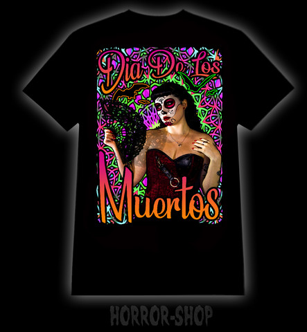 Dia De los muertos colors, t-shirt and ladyfit