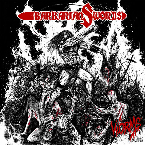 barbarian swords - worms (CD,käytetty)