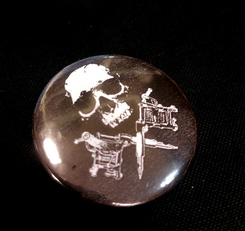 tattoo skull   -button