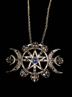 Blue witch craft neclace