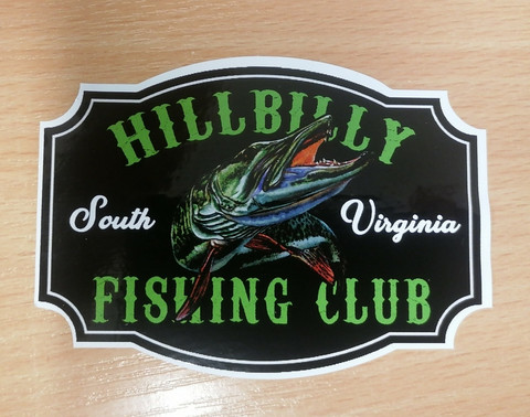 Hillbilly Fishingclubsticker