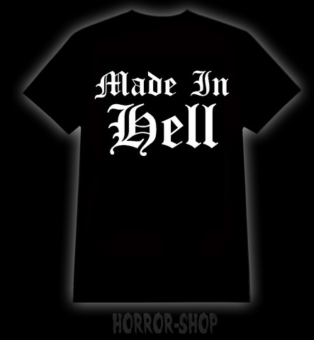 Made In Hell, tanktop and t-shirt