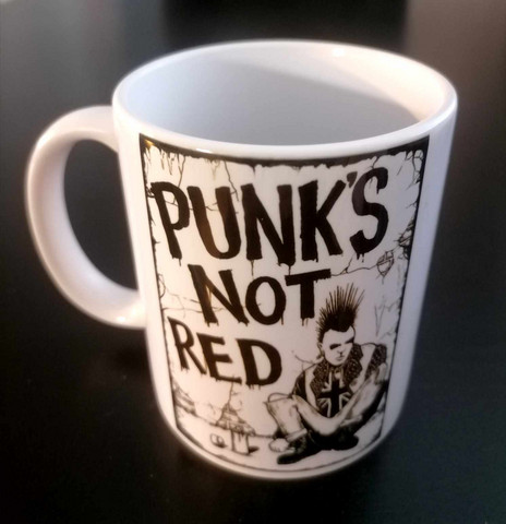Punks not red -mug