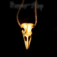 Crow Skull pedant bronze
